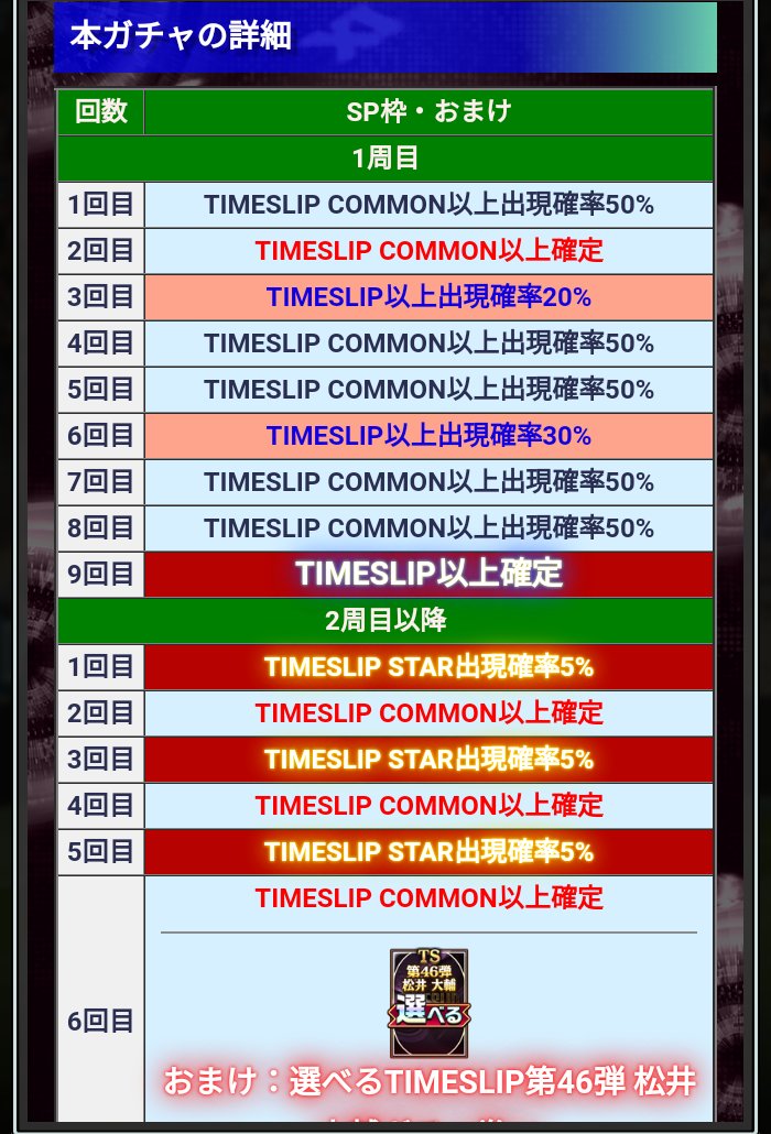 Jクラ 錦秋のタイムスリップ11連ガチャ SP枠とおまけ